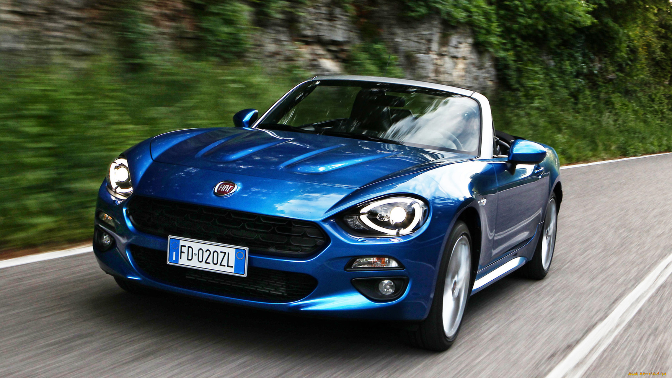 fiat 124 spider blue 2017, , fiat, , 2017, blue, 124, spider